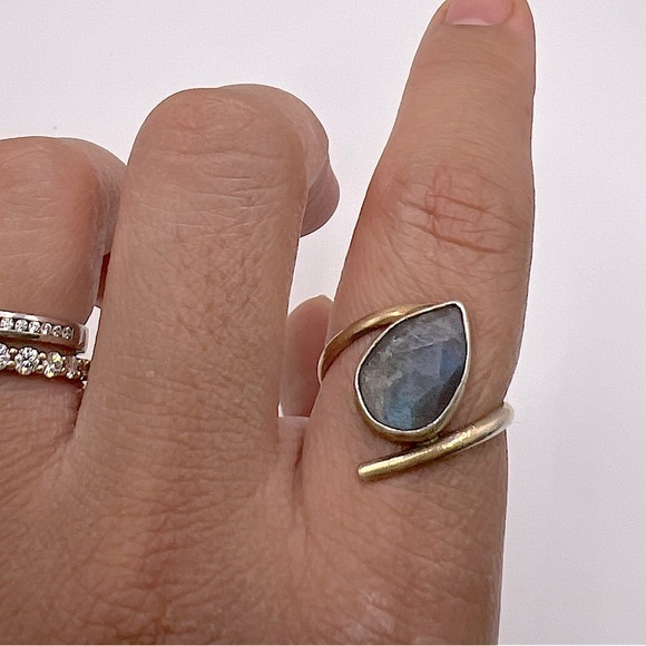 Hand made authentic Laborite‎ ring - Picture 6 of 8